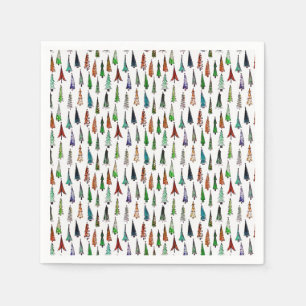Weihnachtsbäume Serviette