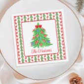 Weihnachtsbäume Serviette