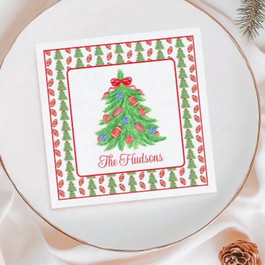 Weihnachtsbäume Serviette