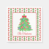 Weihnachtsbäume Serviette (Vorderseite)