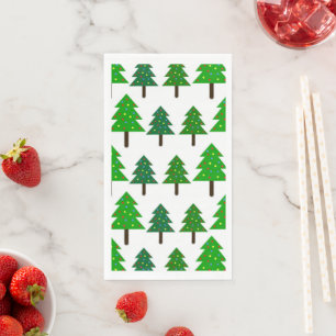 Weihnachtsbaume Serviette