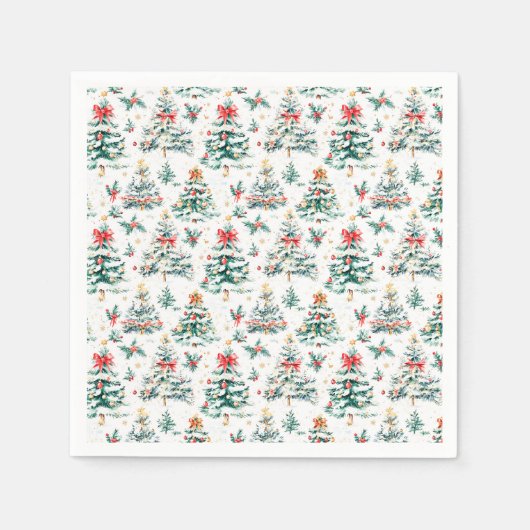 Weihnachtsbäume Serviette (Vorderseite)