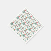 Weihnachtsbäume Serviette (Ecke)