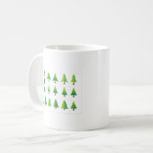 Weihnachtsbäume Set | Festive Weihnachtsfeiertage Kaffeetasse (Vorderseite Links)