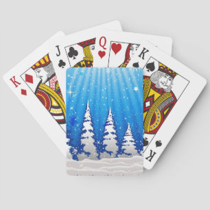 Weihnachtsbäume Spielkarten