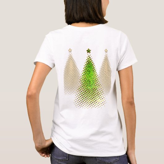 Weihnachtsbäume T-Shirt (Rückseite)