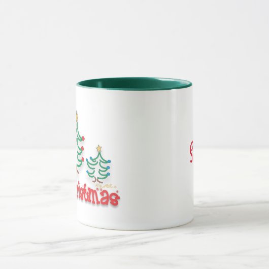 Weihnachtsbaume Tasse (Zentrum)