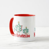 Weihnachtsbaume Tasse (Vorderseite Links)