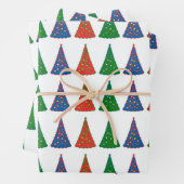 Weihnachtsbäume - Tri-Color-Wrapping-Blatt Geschenkpapier Set (Beispiel)