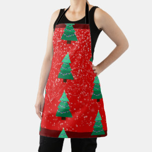 Weihnachtsbäume Überdrucken Schürze