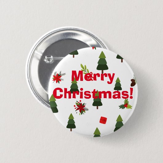 Weihnachtsbäume und -bäume button (Vorne & Hinten)