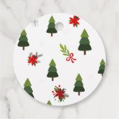 Weihnachtsbäume und -bäume geschenkanhänger (Rückseite)