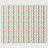 Weihnachtsbäume und -bäume geschenkpapier (Flach)