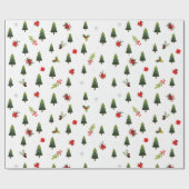 Weihnachtsbäume und -bäume geschenkpapier (Flach)
