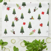 Weihnachtsbäume und -bäume geschirrtuch (Gefaltet)