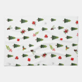 Weihnachtsbäume und -bäume geschirrtuch (Horizontal)