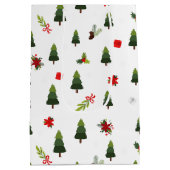 Weihnachtsbäume und -bäume mittlere geschenktüte (Rückseite)