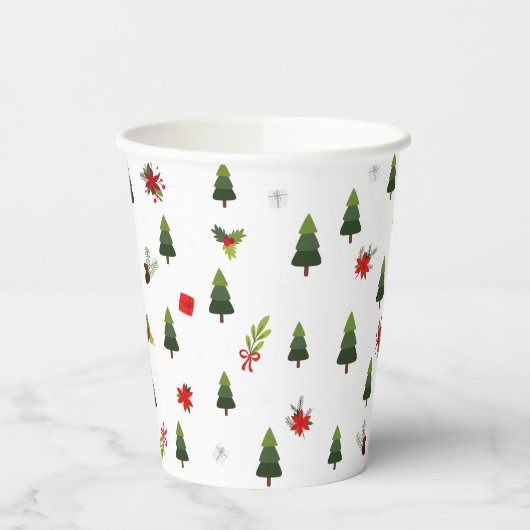 Weihnachtsbäume und -bäume pappbecher (Links)