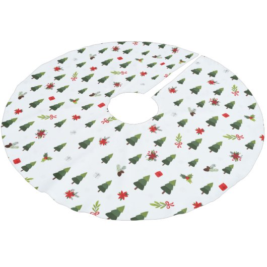 Weihnachtsbäume und -bäume polyester weihnachtsbaumdecke (Schrägansicht)