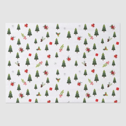 Weihnachtsbäume und -bäume seidenpapier (Vorderseite)