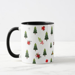 Weihnachtsbäume und -bäume tasse
