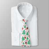 Weihnachtsbäume und Candy Cane Krawatte (Gebunden)