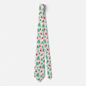 Weihnachtsbäume und Candy Cane Krawatte (Vorderseite)