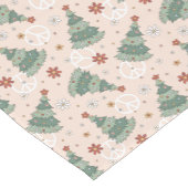 Weihnachtsbäume und Friedenszeichen Muster Kurzer Tischläufer (Ecke)