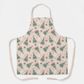 Weihnachtsbäume und Friedenszeichen Muster Schürze (Vorderseite)