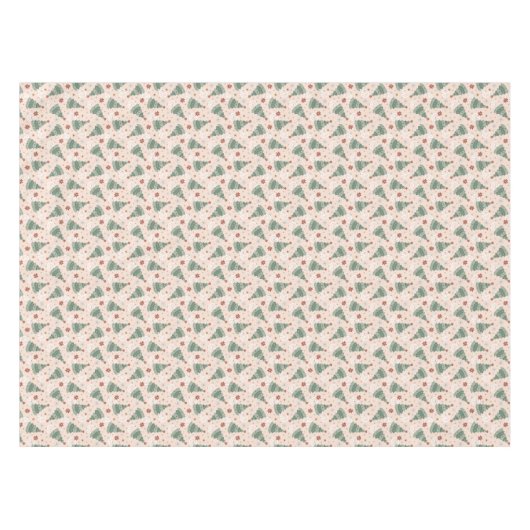 Weihnachtsbäume und Friedenszeichen Muster Tischdecke (Vorderseite (Horizontal))
