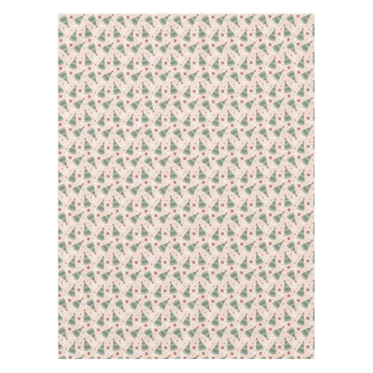 Weihnachtsbäume und Friedenszeichen Muster Tischdecke (Vorderseite)