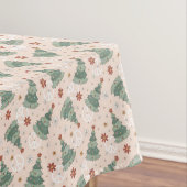 Weihnachtsbäume und Friedenszeichen Muster Tischdecke (Beispiel)