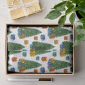 Weihnachtsbäume und Geschenkboxen Seidenpapier (Geschenk)