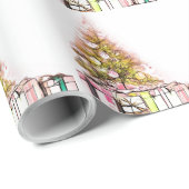 Weihnachtsbäume und Geschenke Geschenkpapier (Rolleneckpunkt)