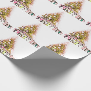 Weihnachtsbäume und Geschenke Geschenkpapier