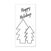 Weihnachtsbäume und Grußkunst Briefmarke Gummistempel (Prägung)