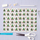 Weihnachtsbäume und Lebkuchen Seidenpapier (Handwerk)