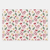 Weihnachtsbäume und -mäuse geschenkpapier set (Vorderseite)