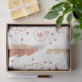 Weihnachtsbäume und Ornamente Weihnachten Seidenpapier (Geschenk)