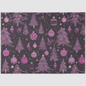 Weihnachtsbäume und Ornamente Weihnachten Seidenpapier (Vorderseite)