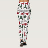 Weihnachtsbäume und Pinecones Leggings (Rückseite)