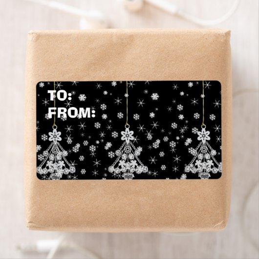 Weihnachtsbäume und Schneeflocken (Insitu)