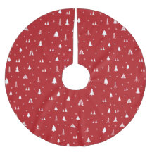 Weihnachtsbäume und Schneeflocken Baumrock