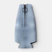 Weihnachtsbäume und Schneeflocken Blue ID863 Flaschenkühler (Rückseite)