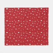Weihnachtsbäume und Schneeflocken Fleece Blanket (Vorderseite (Horizontal))