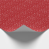 Weihnachtsbäume und Schneeflocken Geschenkpapier (Ecke)