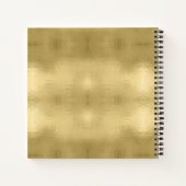 Weihnachtsbäume und Schneeflocken Gold-ID863 Notizblock (Rückseite)