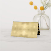 Weihnachtsbäume und Schneeflocken Gold-ID863 Platzkarte (Rückseite)