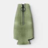 Weihnachtsbäume und Schneeflocken Grün ID863 Flaschenkühler (Rückseite)