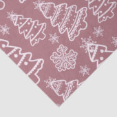 Weihnachtsbäume und Schneeflocken Lila Weihnachten Seidenpapier (Ausschnitt)